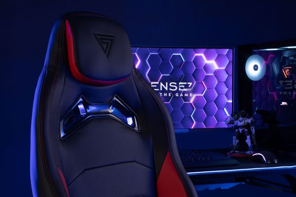 SENSE7 Vanguard Gaming Πολυθρόνα - Εργονομική Καρέκλα Γραφείου Μαύρο-Κόκκινο