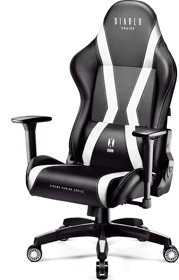 Diablo Chairs X-Horn 2.0 Gaming Chair King Size, XXL, Μαύρο-Λευκό
