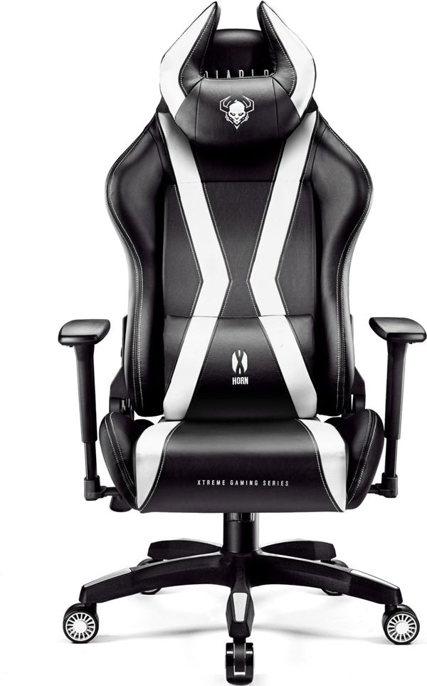 Diablo Chairs X-Horn 2.0 Gaming Chair King Size, XXL, Μαύρο-Λευκό