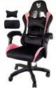 Fotel obrotowy gamingowy HERO ENZO PINK + WHITE ALCANTARA ICE