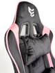 Fotel obrotowy gamingowy HERO ENZO PINK + WHITE ALCANTARA ICE