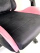 Fotel obrotowy gamingowy HERO ENZO PINK + WHITE ALCANTARA ICE