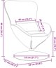 Πολυθρόνα Relax vidaXL από Ύφασμα, Μοβ, Μεταλλικός Σκελετός