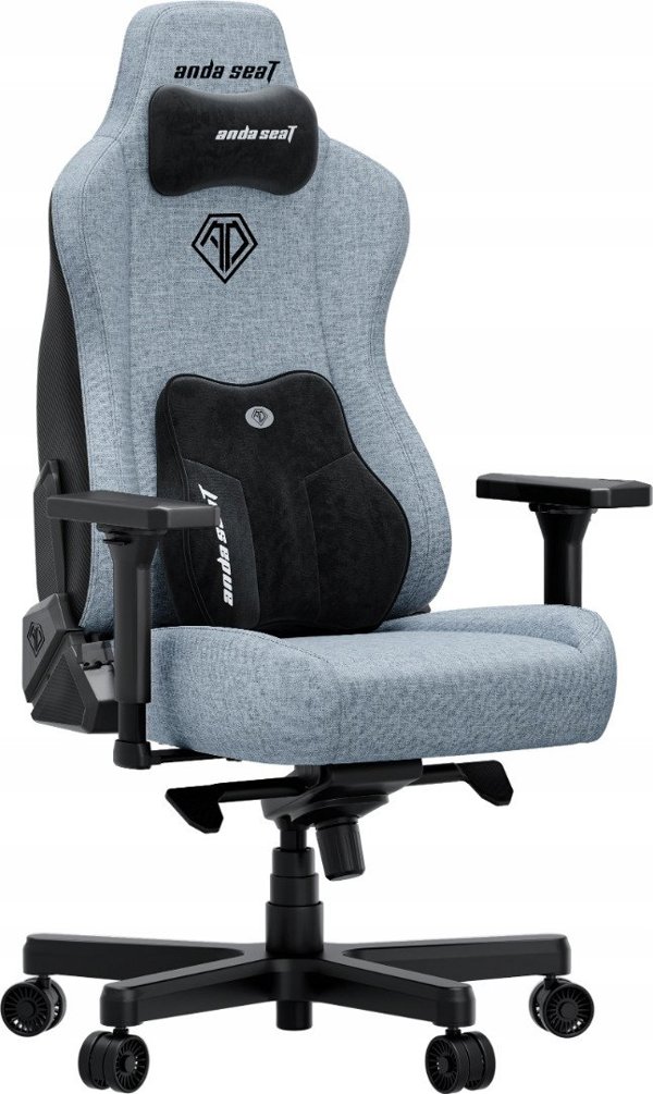 Gaming Καρέκλα Υφασμάτινη Anda Seat Kaiser 3E XL Γκρι Μπλε