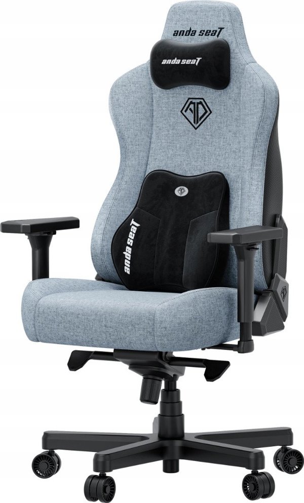 Gaming Καρέκλα Υφασμάτινη Anda Seat Kaiser 3E XL Γκρι Μπλε