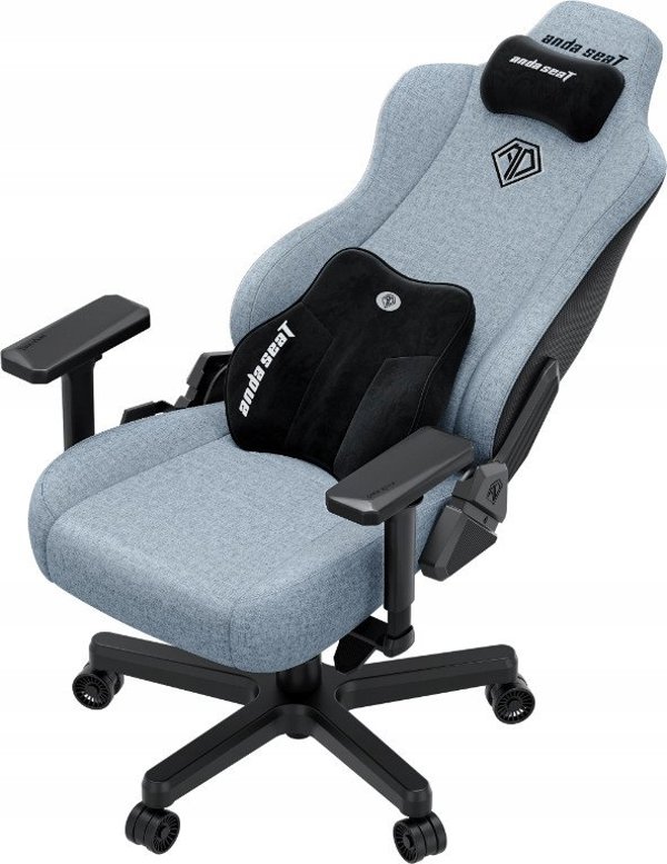 Gaming Καρέκλα Υφασμάτινη Anda Seat Kaiser 3E XL Γκρι Μπλε