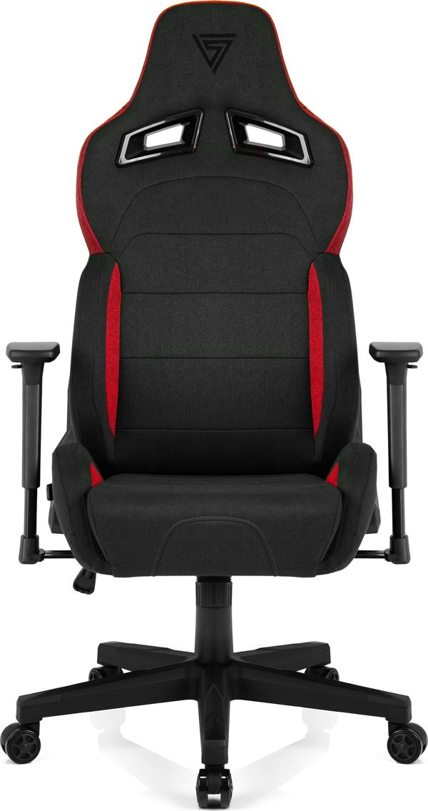 SENSE7 Sentinel Καρέκλα Gaming Υφασμάτινη Μαύρο-Κόκκινο