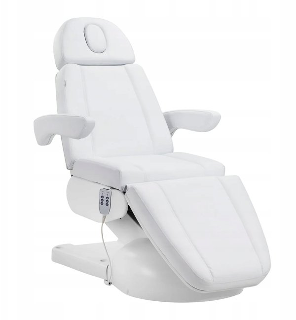Fotel kosmetyczny elektr. Azzurro Lux 3m bialy