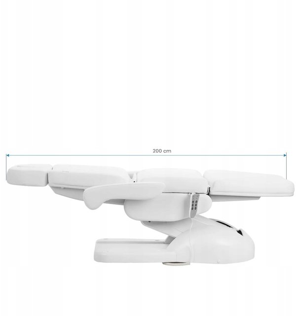 Fotel kosmetyczny elektr. Azzurro Lux 3m bialy