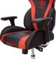 E-Blue Gaming Chair Auroza X1 LED Μαύρη-Κόκκινη + Gaming Σετ Polygon (Πληκτρολόγιο, Ποντίκι, Mousepad)