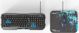 E-Blue Gaming Chair Auroza X1 LED Μαύρη-Κόκκινη + Gaming Σετ Polygon (Πληκτρολόγιο, Ποντίκι, Mousepad)