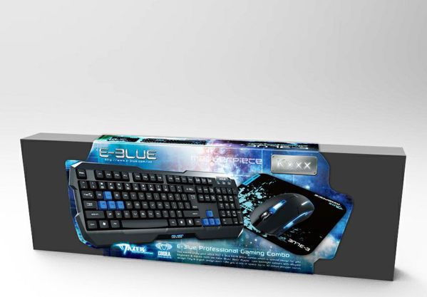 E-Blue Gaming Chair Auroza X1 LED Μαύρη-Κόκκινη + Gaming Σετ Polygon (Πληκτρολόγιο, Ποντίκι, Mousepad)