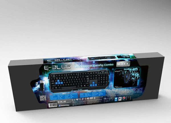 E-Blue Gaming Chair Auroza X1 LED Μαύρη-Κόκκινη + Gaming Σετ Polygon (Πληκτρολόγιο, Ποντίκι, Mousepad)