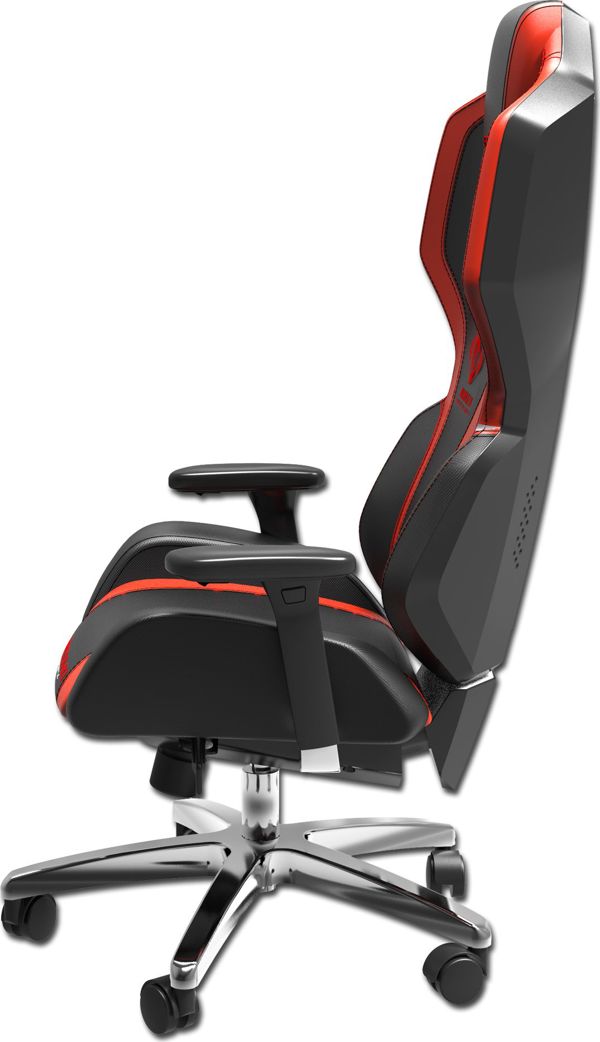 E-Blue Gaming Chair Auroza X1 LED Μαύρη-Κόκκινη + Gaming Σετ Polygon (Πληκτρολόγιο, Ποντίκι, Mousepad)