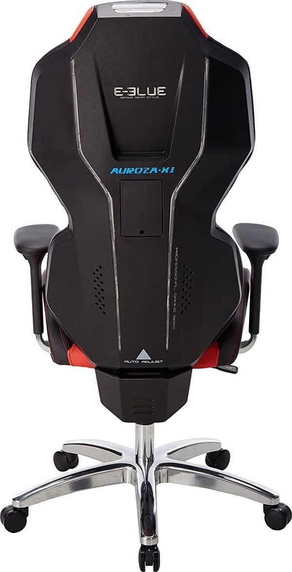 E-Blue Gaming Chair Auroza X1 LED Μαύρη-Κόκκινη + Gaming Σετ Polygon (Πληκτρολόγιο, Ποντίκι, Mousepad)