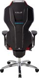 E-Blue Gaming Chair Auroza X1 LED Μαύρη-Κόκκινη + Gaming Σετ Polygon (Πληκτρολόγιο, Ποντίκι, Mousepad)
