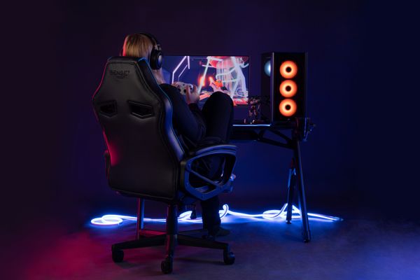 Καρέκλα Gaming SENSE7 Knight Εργονομική για Γραφείο και Gaming - Μαύρη