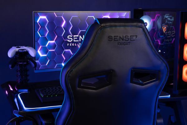 Καρέκλα Gaming SENSE7 Knight Εργονομική για Γραφείο και Gaming - Μαύρη