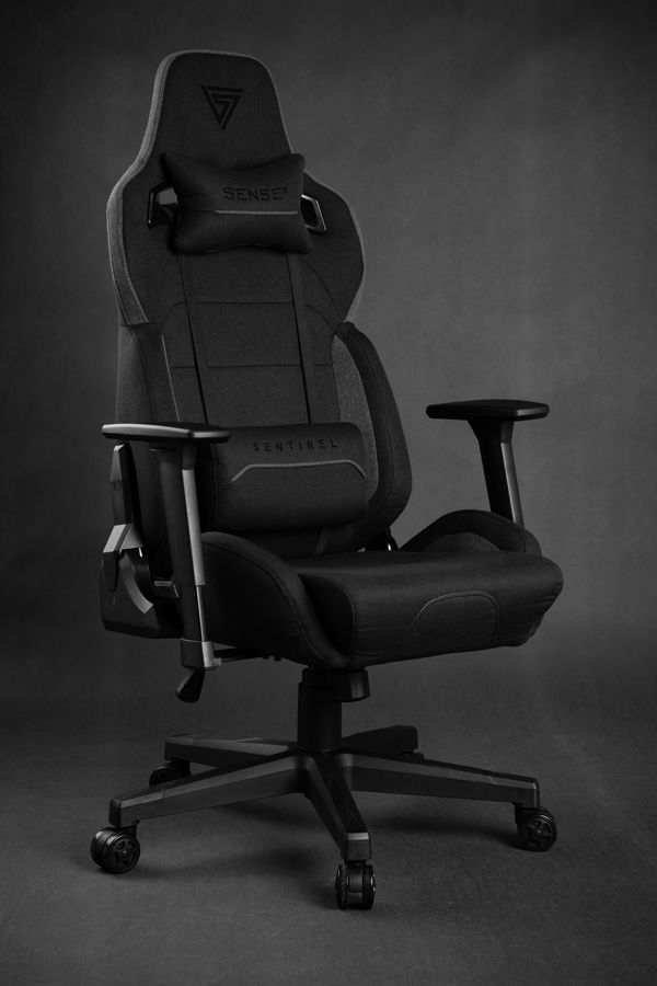 SENSE7 Sentinel Πολυθρόνα Gaming Υφασμάτινη Μαύρο-Γκρι