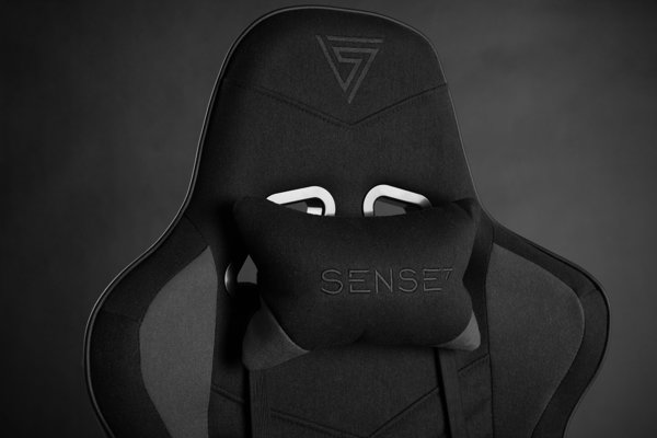 SENSE7 Spellcaster Gaming Πολυθρόνα Υφασμάτινη Μαύρο-Γκρι