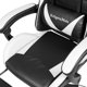 Kruger&Matz Warrior GX-150 Gaming Πολυθρόνα με Επένδυση από Οικολογικό Δέρμα, Μαύρο-Λευκό (KM0790-BW)
