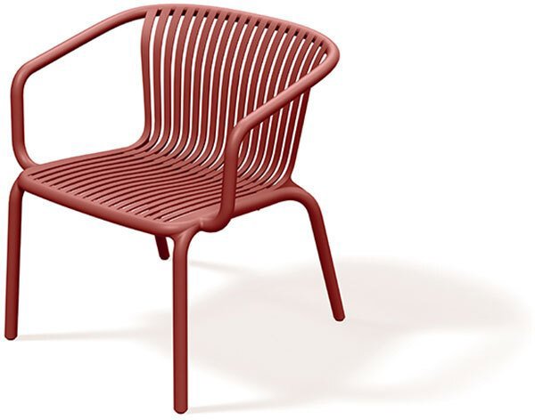 Fotel ogrodowy z podlokietnikami FBRK767 Brene - retro red