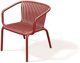Fotel ogrodowy z podlokietnikami FBRK767 Brene - retro red