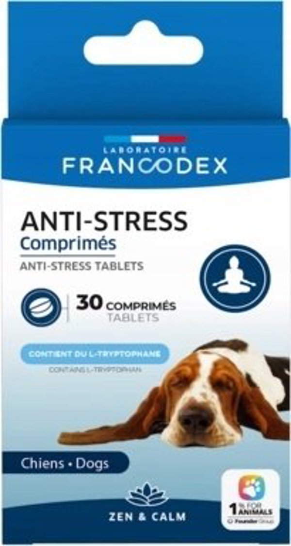 FRANCODEX Μεταλλική συμπληρωματική τροφή αντιστρες σε δισκία για σκύλους 30 τμχ