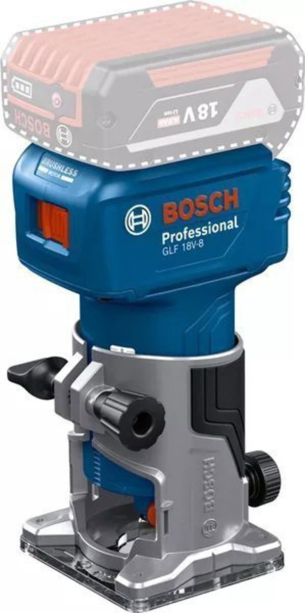 Bosch GLF 18V-8 Φρέζα Άνω Αξόνα Μπαταρίας 18V (Solo - Χωρίς Μπαταρία/Φορτιστή)
