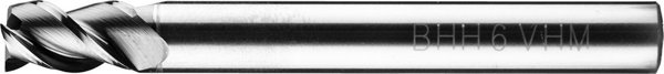 Φρέζα Καρβιδίου Fanar Baildon DIN 6527 K FWP3A, 3mm, VHM TiAlN, 3 Εργαλεία (Z3), Μήκος 50mm