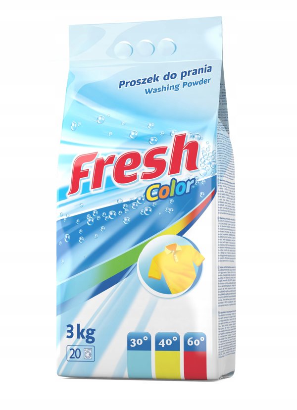 Fresh Color - Σκόνη πλυσίματος για χρωματιστά ρούχα - 3 κιλά