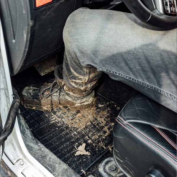 Frogum Λαστιχένια Πατάκια Δεύτερης Σειράς για Ford Custom (2012-) - Μαύρα