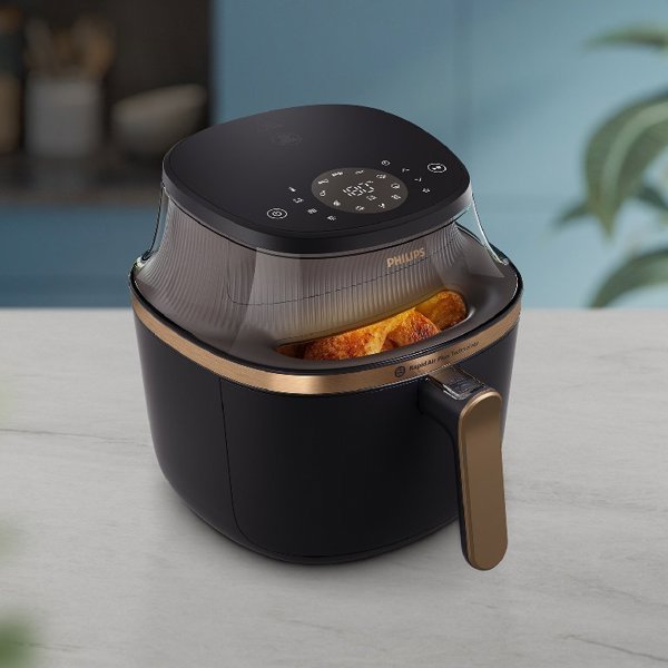 Philips Airfryer 4.2L Φριτέζα Χωρίς Λάδι με Παράθυρο, Ψηφιακή, Μαύρη