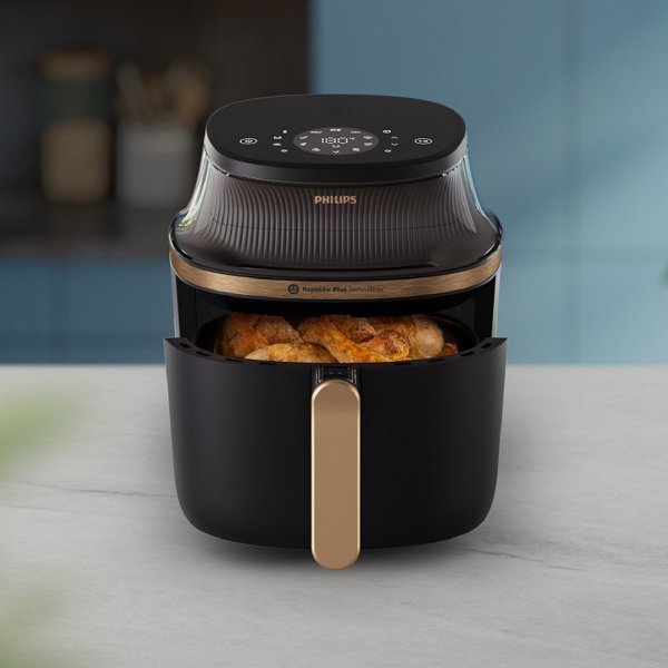 Philips Airfryer 4.2L Φριτέζα Χωρίς Λάδι με Παράθυρο, Ψηφιακή, Μαύρη