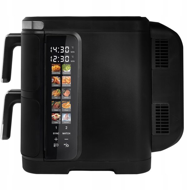 Φριτέζα διπλή κατακόρυφη χωρίς λάδι Air Fryer 2800W 11L XXL Webber