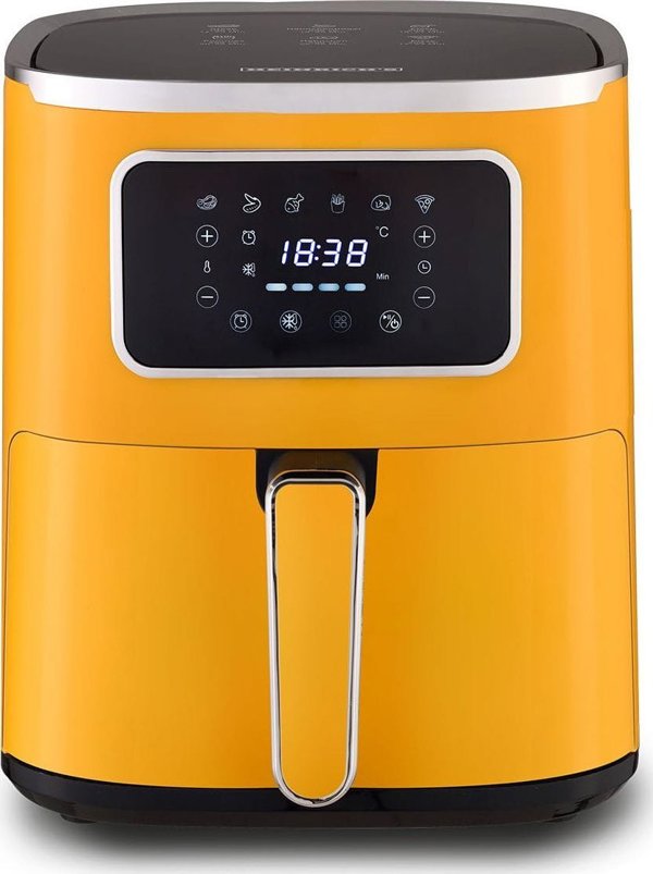 Heinrichs HFR 8216 Φριτέζα Αέρος (Air Fryer) 5lt, 1450W, Κίτρινη