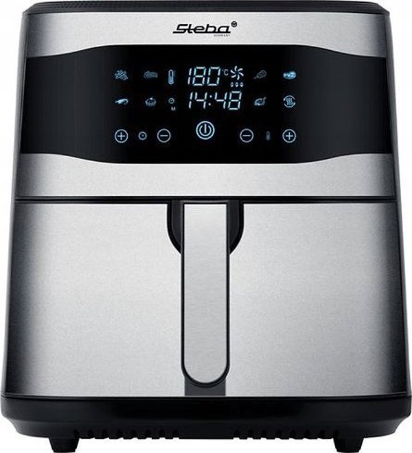 Steba HF 8000 Family Φριτέζα Αέρος Χωρίς Λιπαρά, Ανοξείδωτο Ατσάλι/Μαύρο