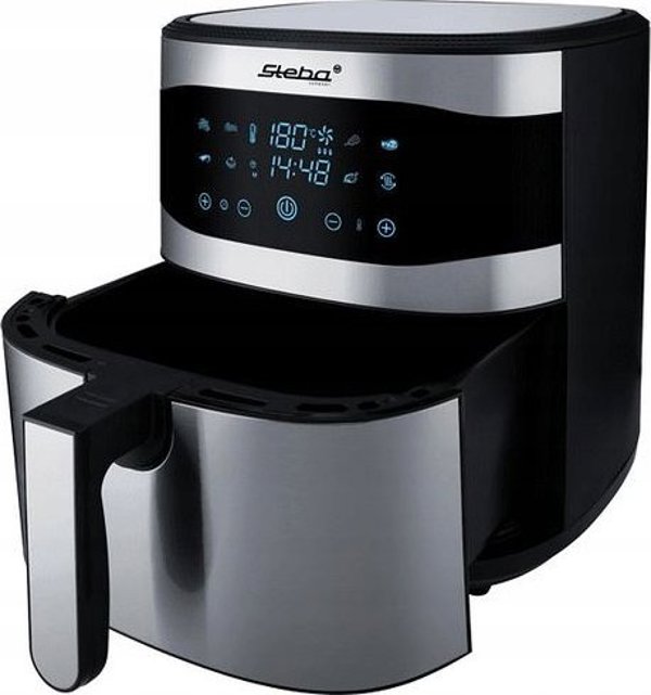 Steba HF 8000 Family Φριτέζα Αέρος Χωρίς Λιπαρά, Ανοξείδωτο Ατσάλι/Μαύρο