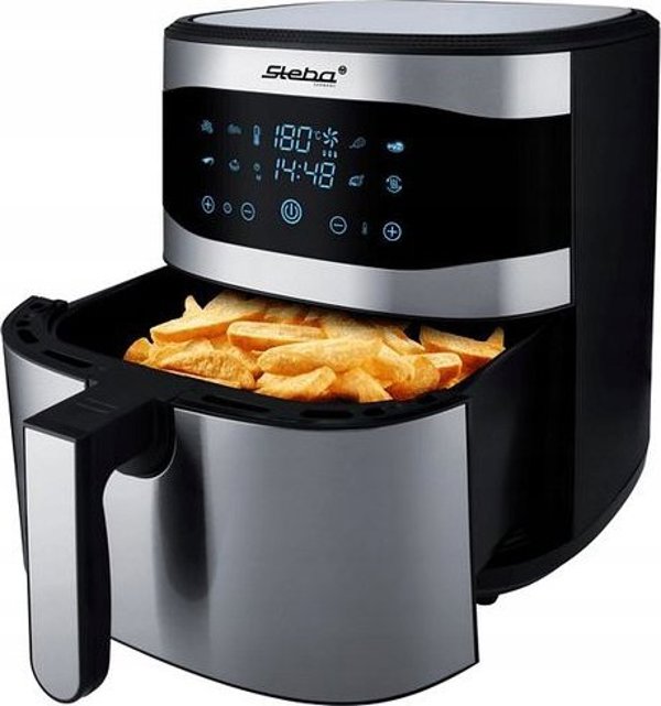 Steba HF 8000 Family Φριτέζα Αέρος Χωρίς Λιπαρά, Ανοξείδωτο Ατσάλι/Μαύρο