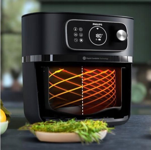 Philips XXL Φριτέζα Αέρος | HD9876/90 Ovi | Ισχύς 2200 W | Χωρητικότητα 8.3 L | Μαύρο
