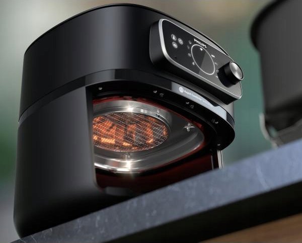 Philips XXL Φριτέζα Αέρος | HD9876/90 Ovi | Ισχύς 2200 W | Χωρητικότητα 8.3 L | Μαύρο