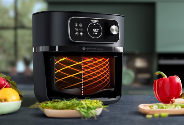 Philips XXL Φριτέζα Αέρος | HD9876/90 Ovi | Ισχύς 2200 W | Χωρητικότητα 8.3 L | Μαύρο