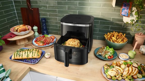 Φριτέζα Αερόθερμη Bosch MAFS2671B Air Fryer 1800W, Χωρητικότητα 7.2L, Μαύρη