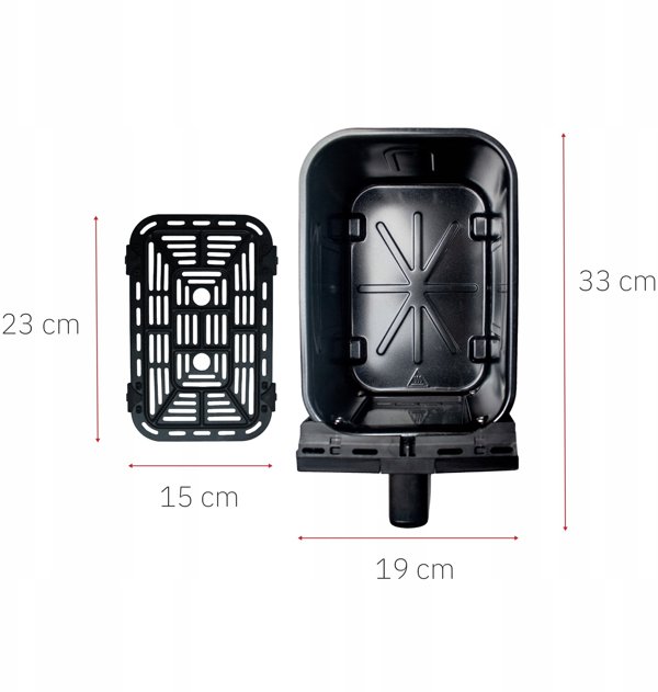 Διπλή Φριτέζα Αέρος Air Fryer Διπλού Θαλάμου Κεραμική Webber