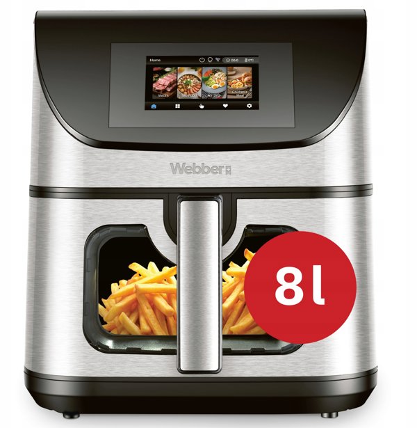 Φριτέζα χωρίς λάδι Air Fryer 8L WiFi 2200W με μη κολλητική επιφάνεια