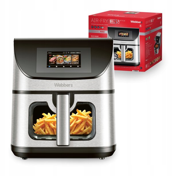 Φριτέζα χωρίς λάδι Air Fryer 8L WiFi 2200W με μη κολλητική επιφάνεια