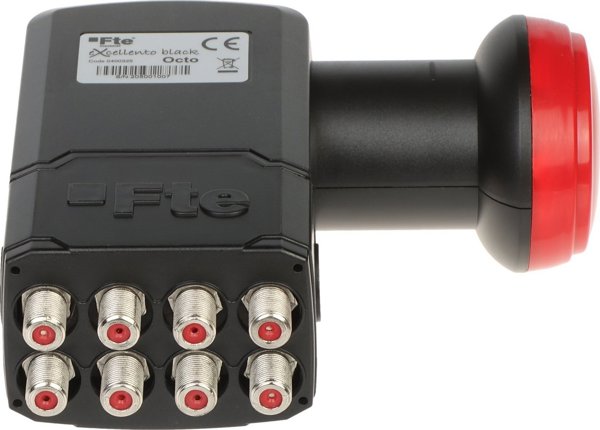 FTE LNB Octo KONW/OCTO-BLACK-FTE, Δορυφορικός Μετατροπέας 8 Εξόδων, Full HD/4K, Μαύρο