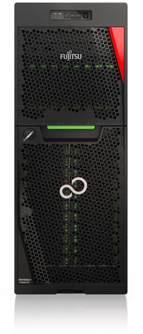 FUJITSU PRIMERGY TX2550 M7 Intel Xeon Silver 4510 RAM 32GB FF 8xSFF PSU 2x900W low noise TPM iRMC eLCM