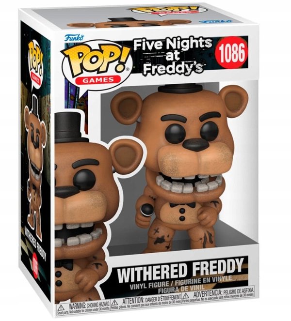 FUNKO POP! Vinilinė figūrėlė: Five Nights at Freddy´s - Withered Freddy, 10 cm