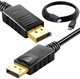 Fusion DisplayPort uz DisplayPort video kabelis v1.4  8K  4K  2K  1 5M melns